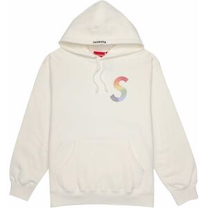 Supreme / Swarovski S Logo Hooded Sweatshirt “White” SZ: M
